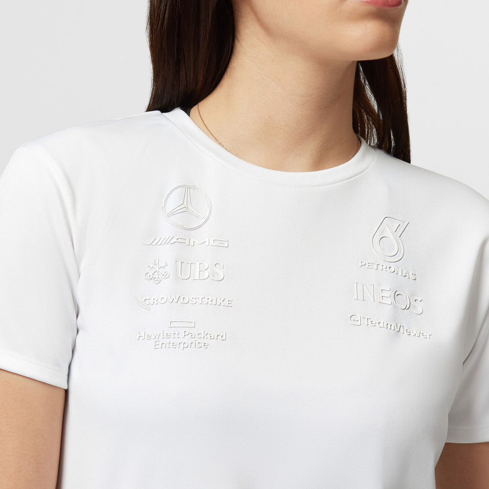 Mercedes t-shirt, womens, stealth, white - FansBRANDS®