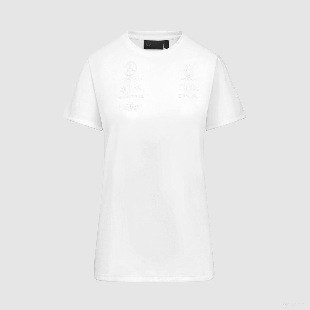 Mercedes t-shirt, womens, stealth, white