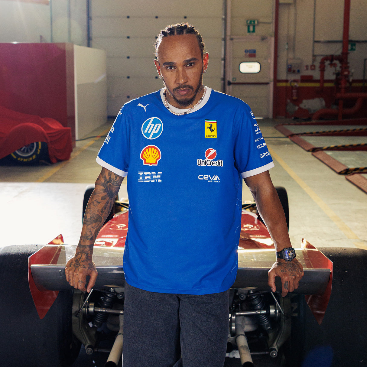 Ferrari t-shirt, team, Puma Monza special edition, blue 🔥