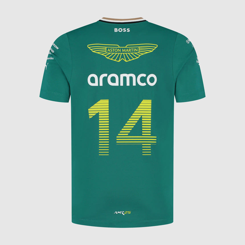 Aston Martin AMF1, Team T-shirt, Fernando Alonso, Green 🔥