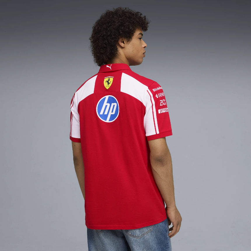 Ferrari polo, team, Puma, red