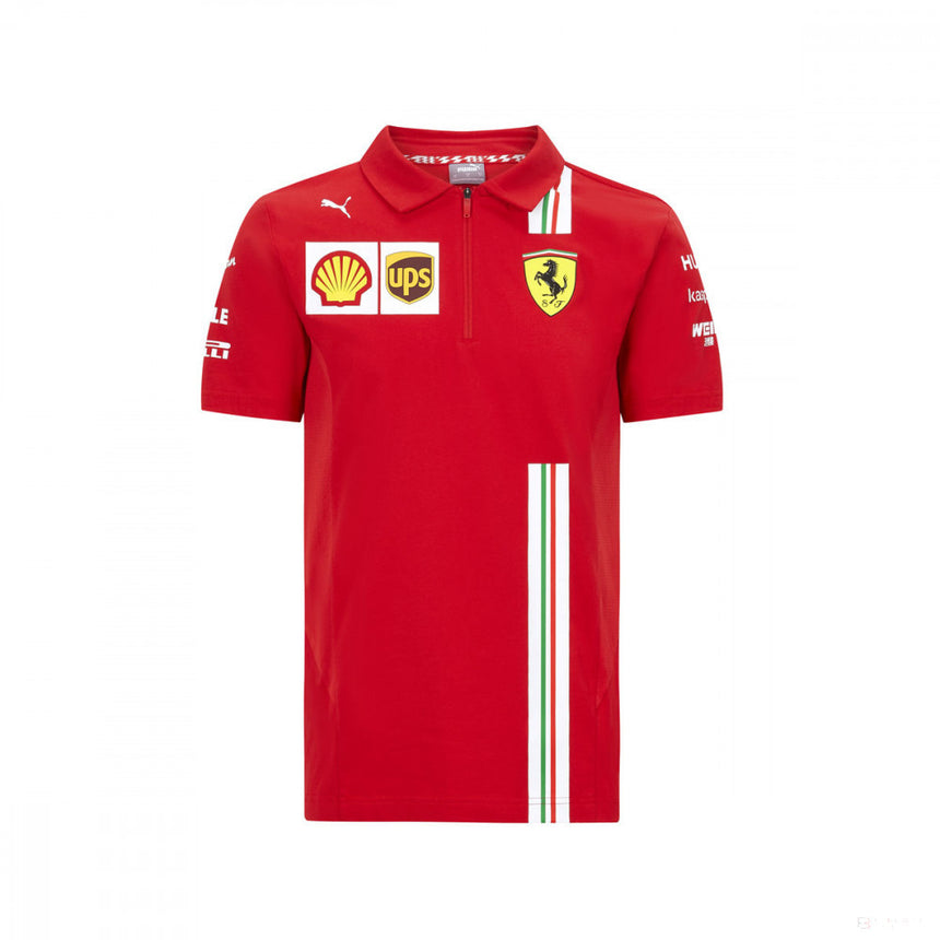 Polo infantil Ferrari, Puma, equipo, rojo, 2020