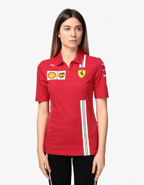 Ferrari Womens Polo, Team, Red, 20/21 - FansBRANDS®