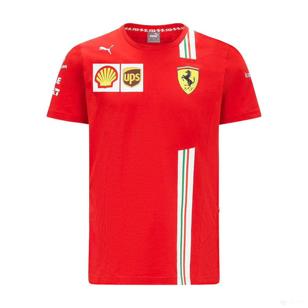 Ferrari T shirt Puma Carlos Sainz Red 2021 FansBRANDS COM