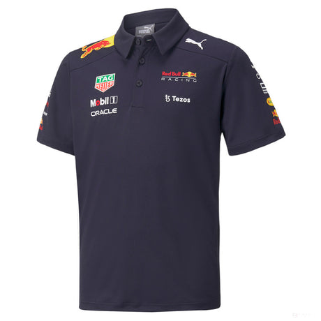 Red Bull Team Kids Polo, Blue, 2022 - FansBRANDS®