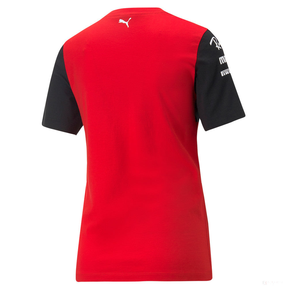 Puma Ferrari Womens Team T-Shirt, Red, 2022