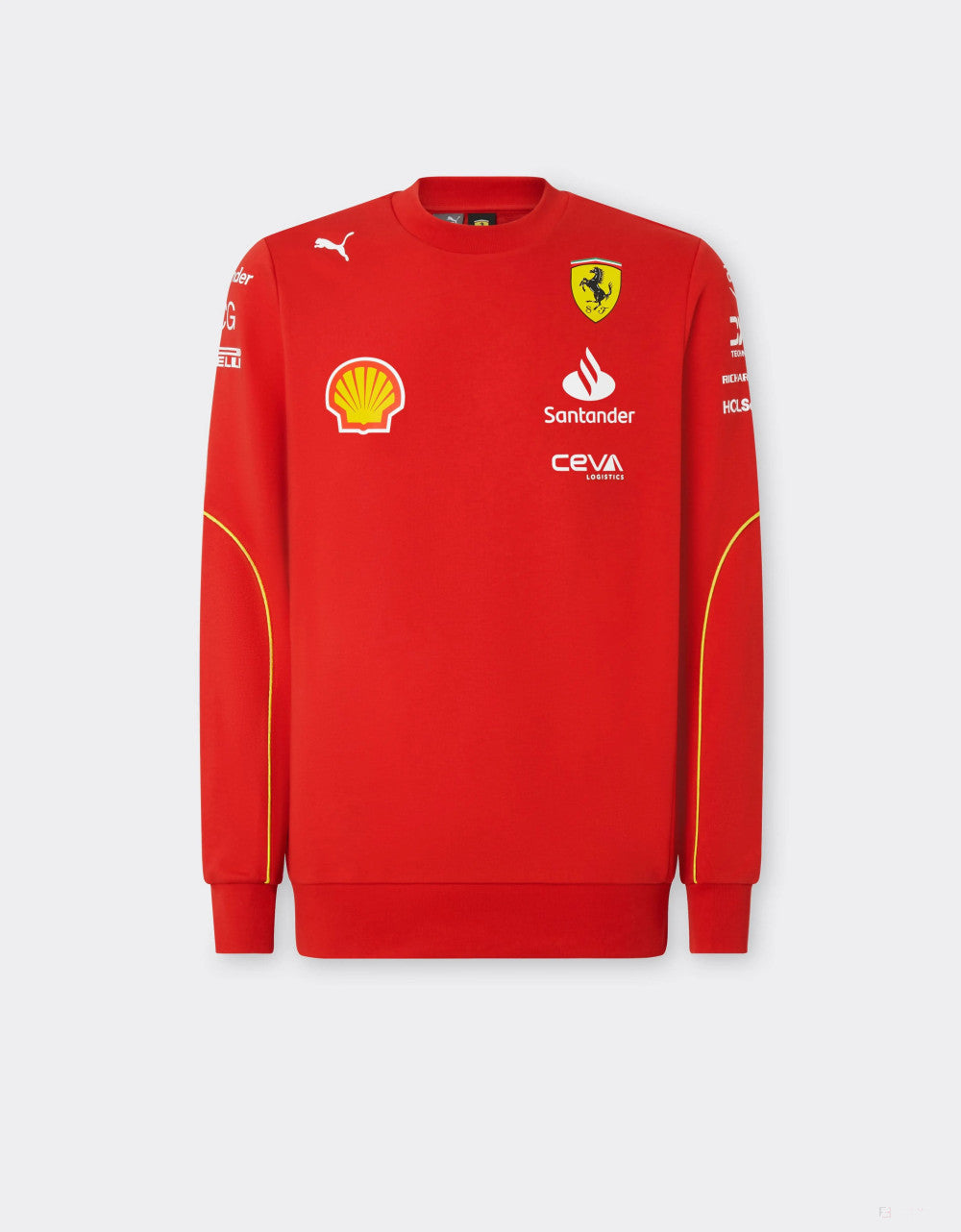 Ferrari sweatshirt, Puma, team, crew neck, red, 2024