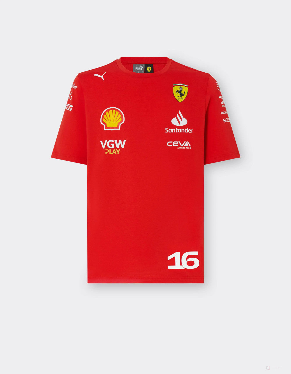 Ferrari t-shirt, Puma, Charles Leclerc, red