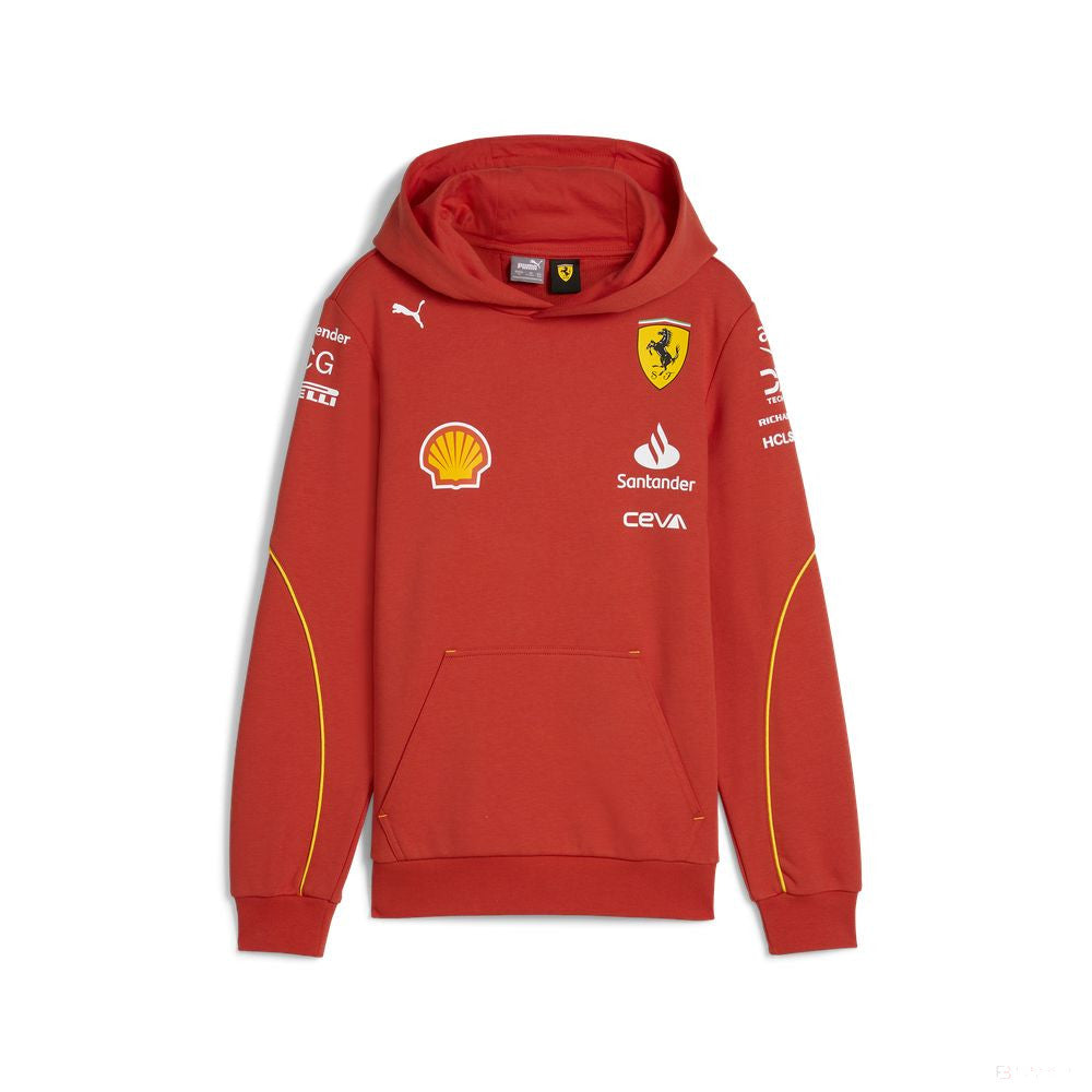 Ferrari hoodie, Puma, team, kids, red, 2024