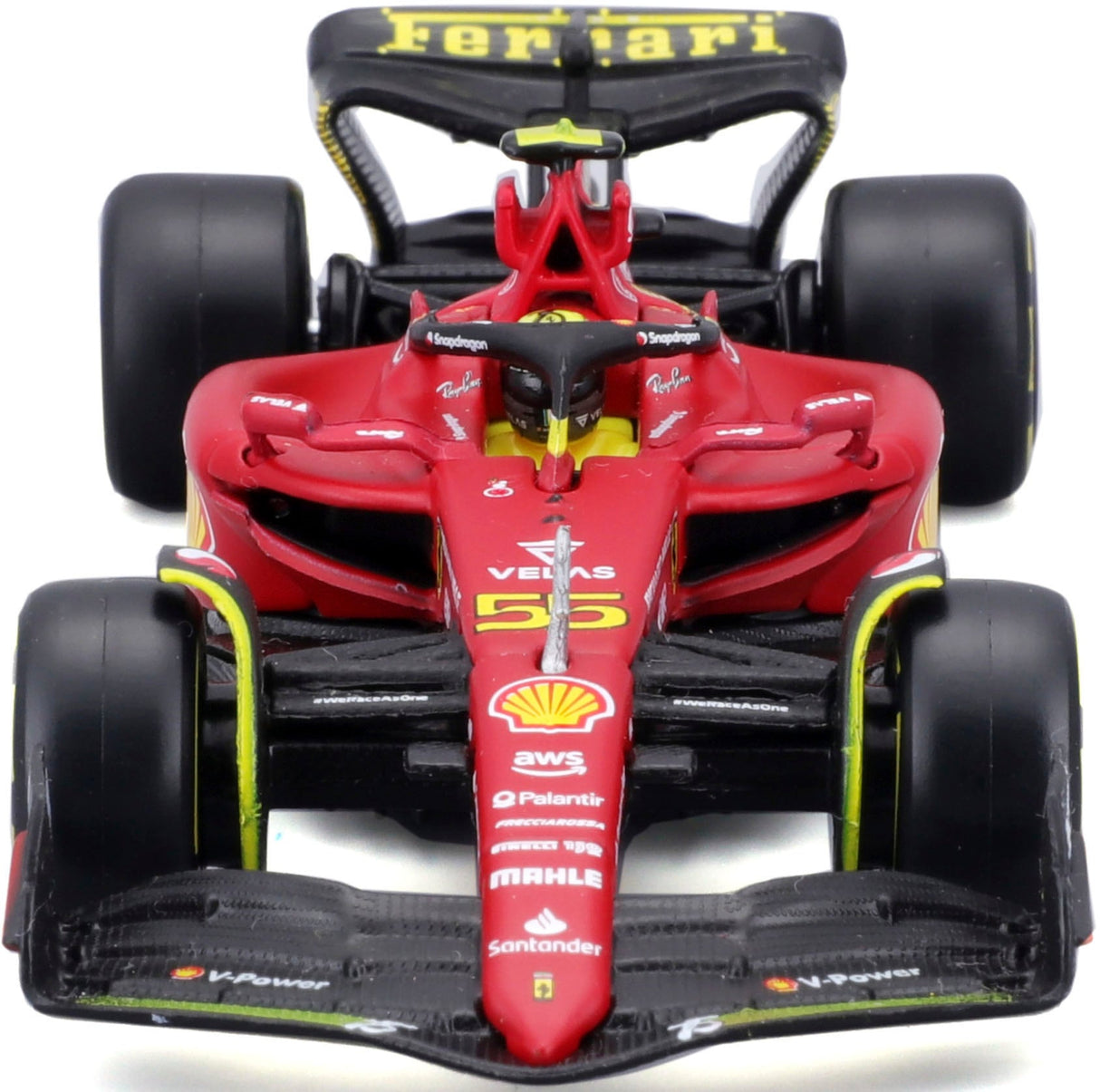 Ferrari model car, F1-75, Italian GP, bburago, 1:24, Carlos Sainz #55, 2022