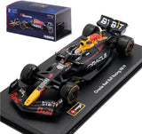 Red Bull Racing RB19 model car, bburago, 1:43, Max Verstappen #1, Acrylic box, 2023