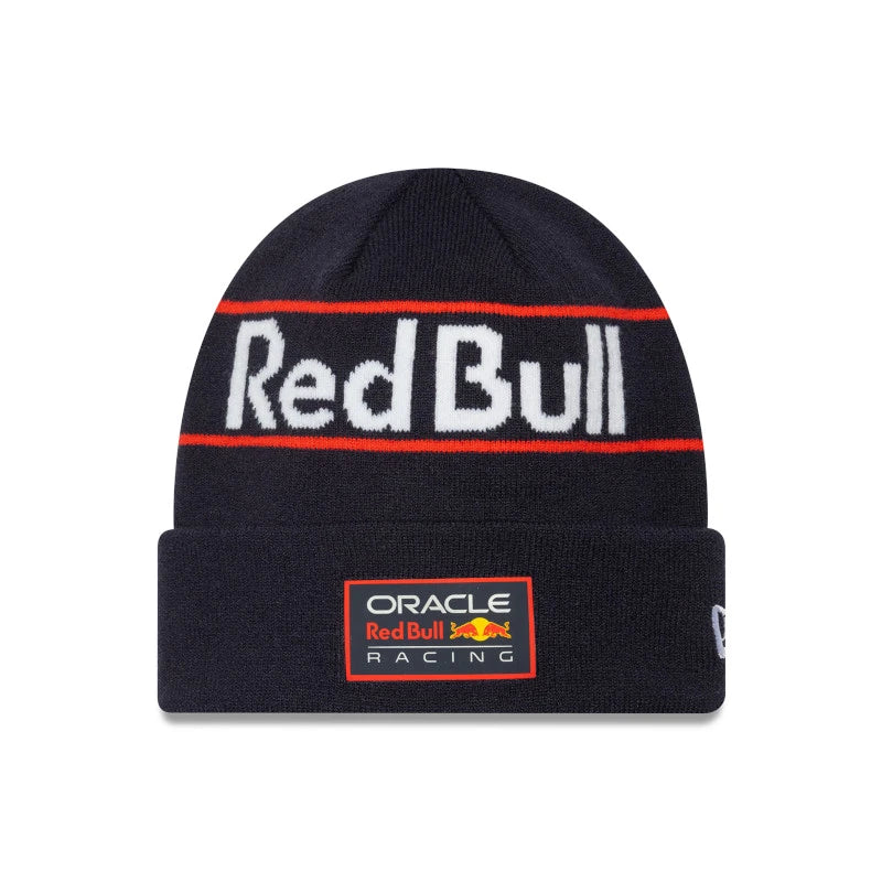 Red Bull Racing Team Wordmark Cuff Knit Cap, White 🔥