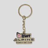 Alpine keyring, Red Bull logo, silver, 2026