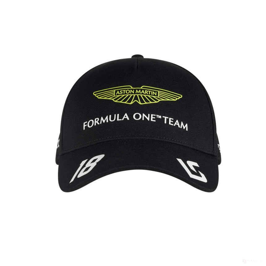 Aston Martin Aramco Cognizant F1 Offiical Lance Stroll Cap - Black, 2023 - FansBRANDS®