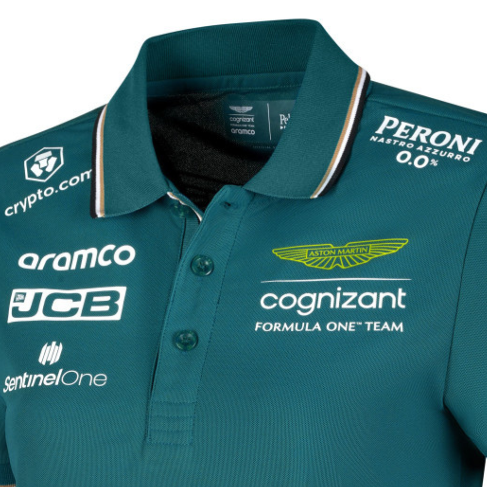Polo oficial del equipo Aston Martin Aramco Cognizant F1 (mujer, 2023)