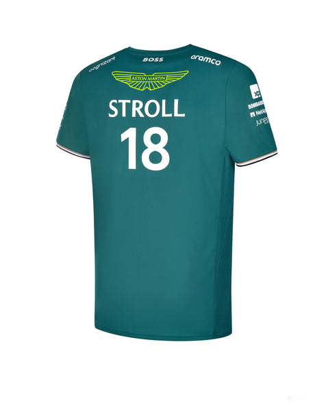 Aston Martin Aramco Cognizant F1 Official Team Driver T-Shirt, Lance Stroll, 2023