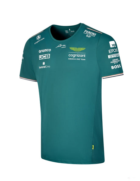 Aston Martin Aramco Cognizant F1 Official Team Driver T-Shirt - Fernando Alonso, 2023 - FansBRANDS®