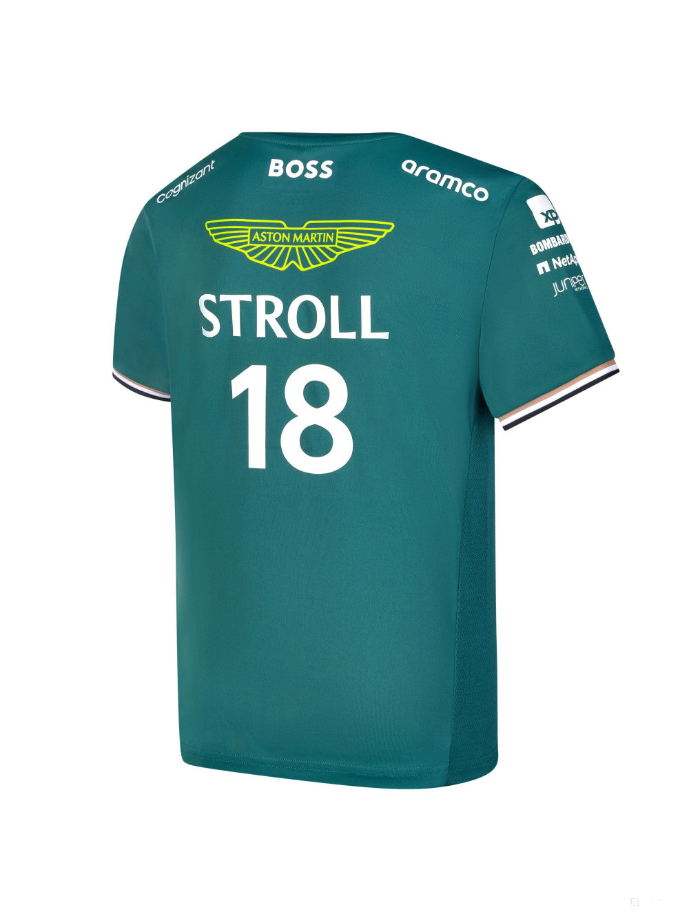 Aston Martin Aramco Cognizant F1 Official Team Driver T-Shirt, Lance Stroll, 2023 - FansBRANDS®