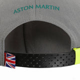 Aston Martin Sebastian Vettell Baseball Cap, Adult, Grey, 2022