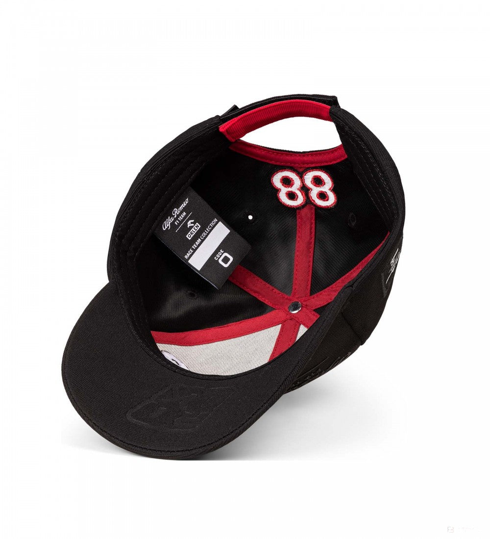 Alfa Romeo Baseball Cap, Robert Kubica, Adult, Black, 2022