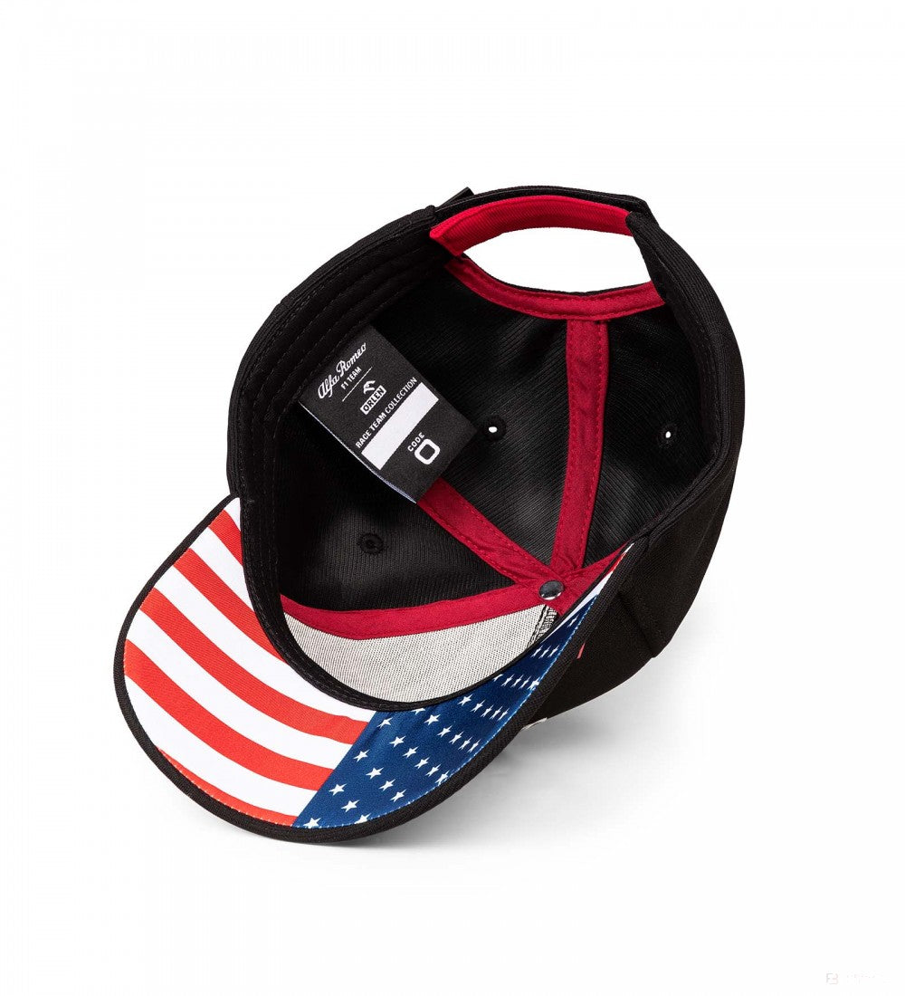 Alfa Romeo Baseball Cap, USA GP, Adult, Black, 2022 - FansBRANDS®
