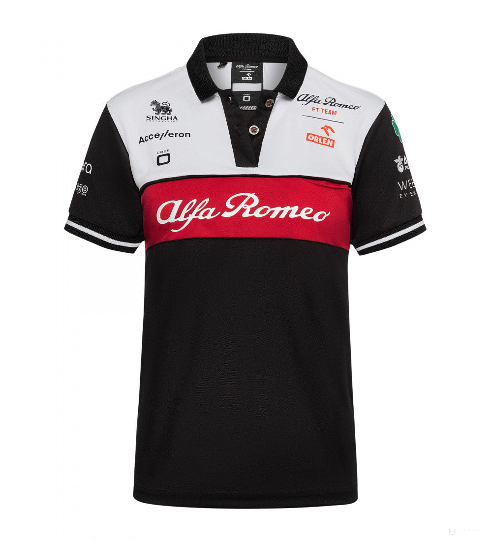 Alfa Romeo Womens Team Polo, Black, 2022