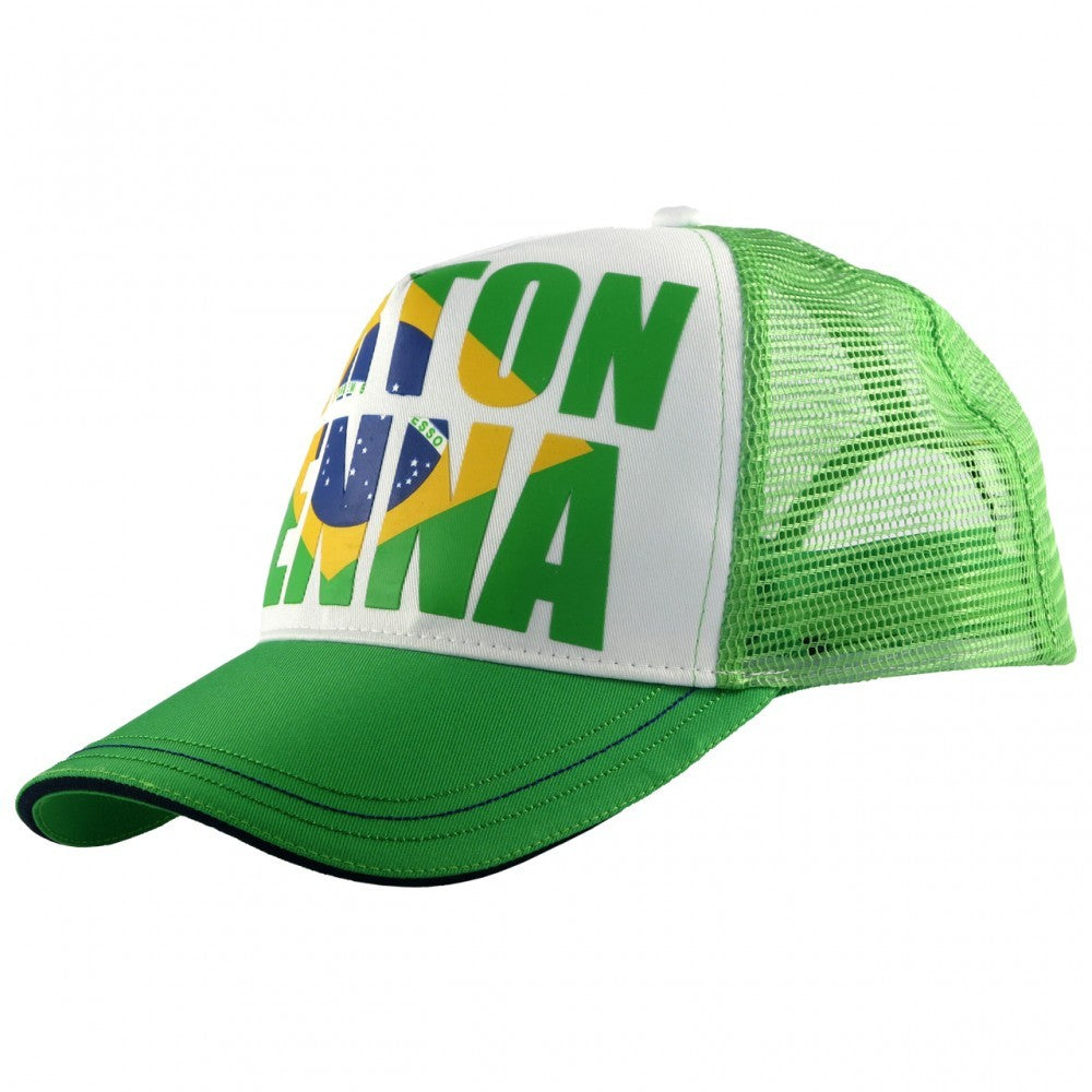 Ayrton Senna Baseball Cap, Brazil, Adult, Green, 2015