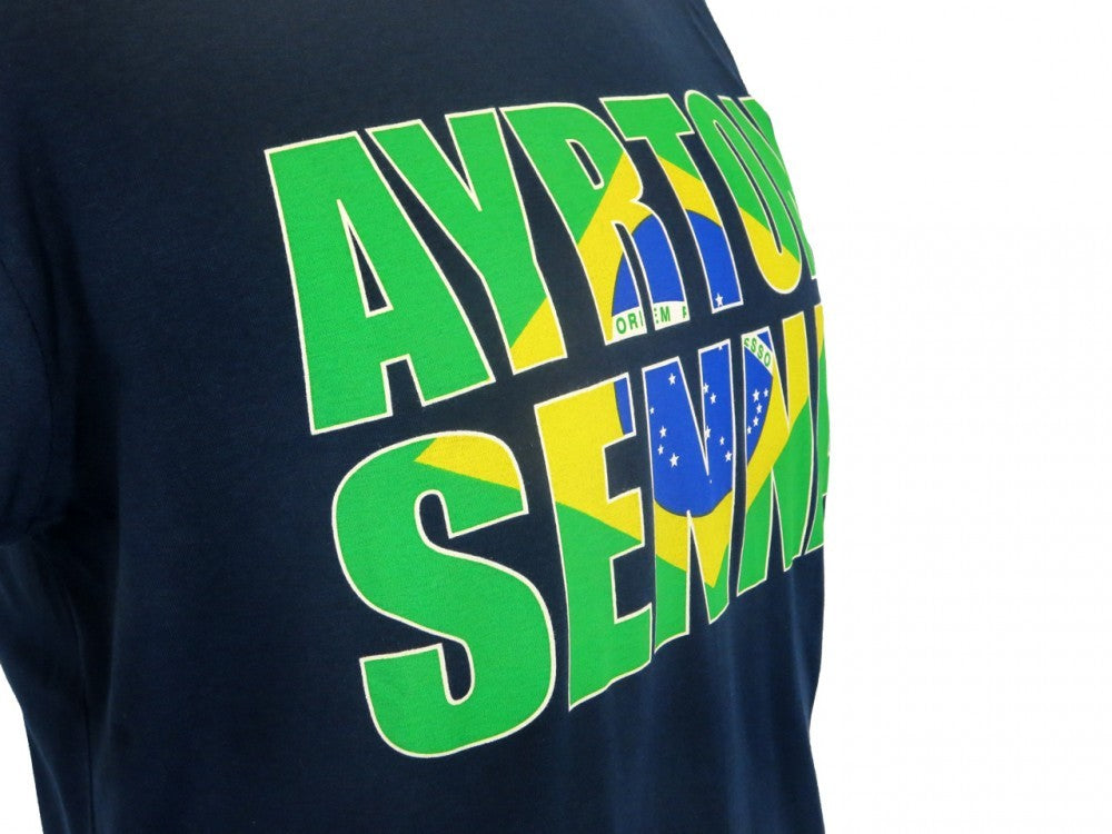 Ayrton Senna T-shirt, Brazil, Blue, 2016