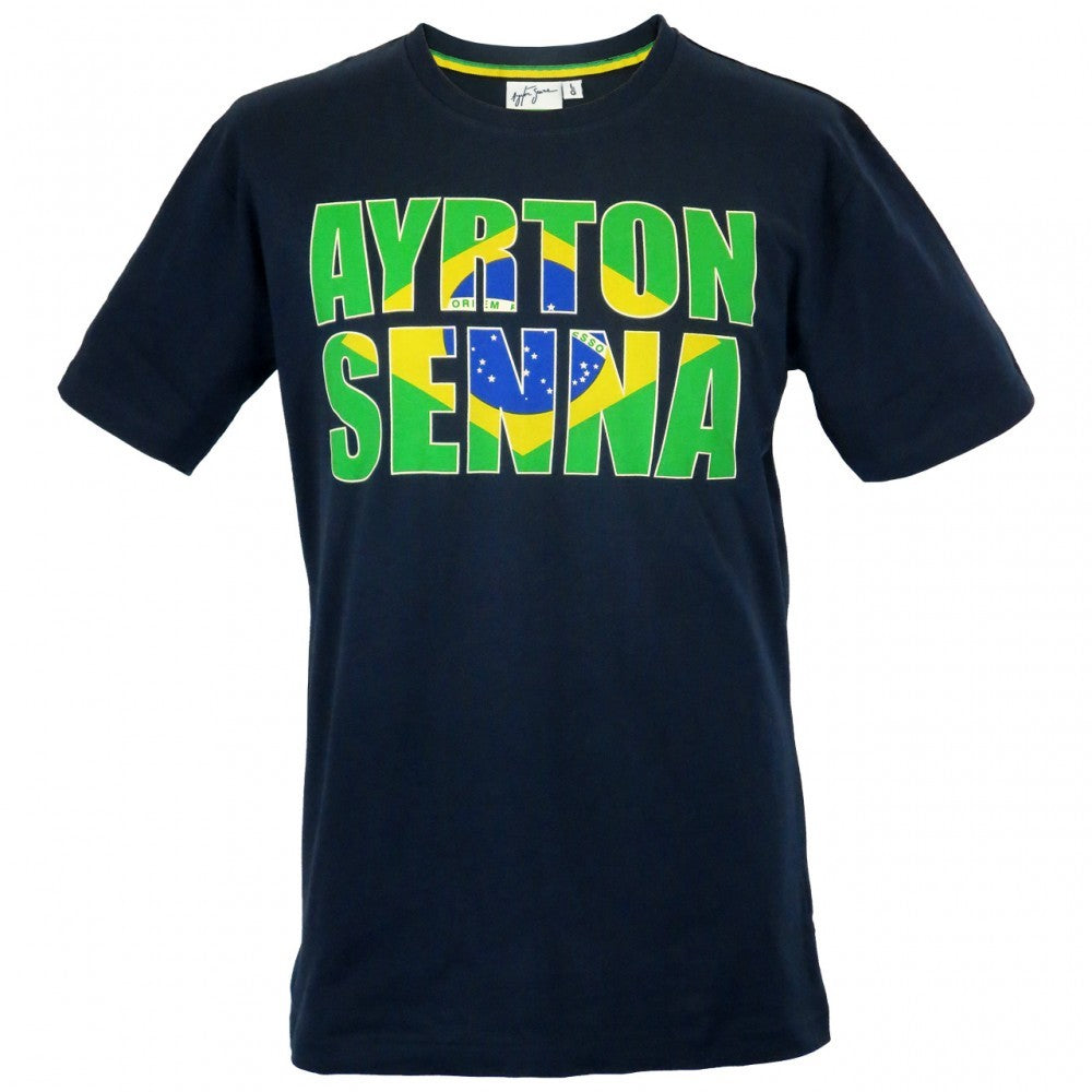 Ayrton Senna T-shirt, Brazil, Blue, 2016