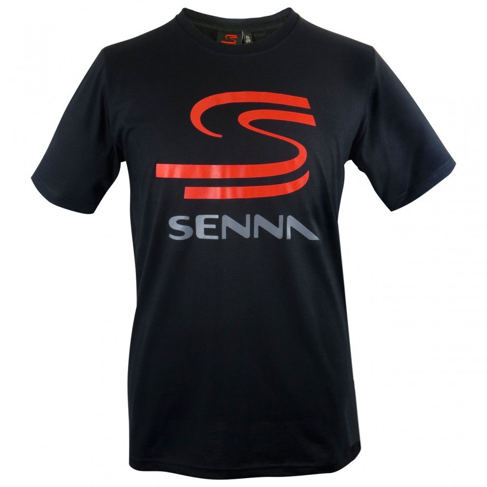 Ayrton Senna T-shirt, Double S, Black, 2016