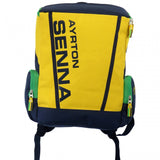 Ayrton Senna Backpack, Racing, 30x44x13 cm, Yellow, 2015 - FansBRANDS®