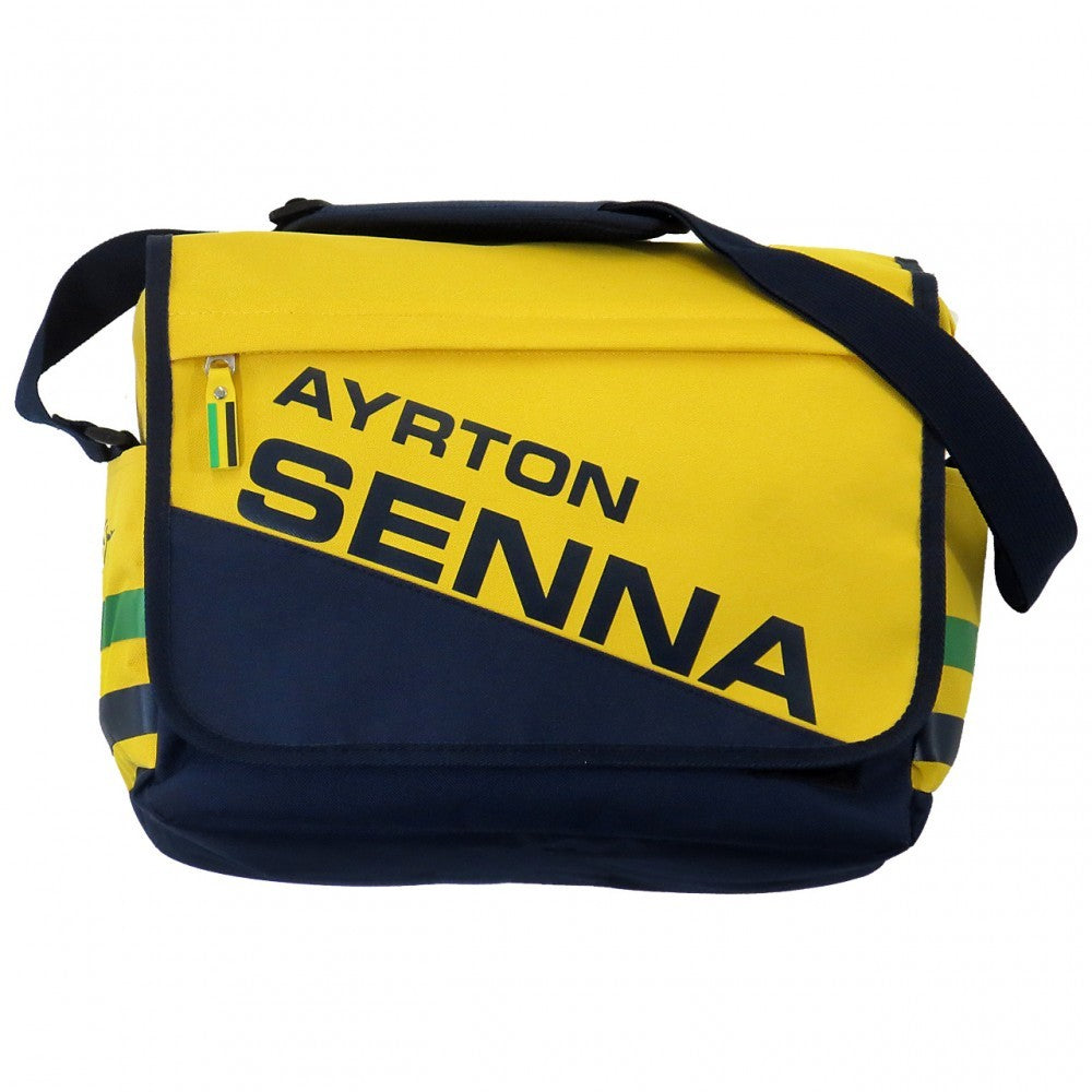 Ayrton Senna Messenger Bag, Racing, 31x35x10 cm, Yellow, 2015 - FansBRANDS®