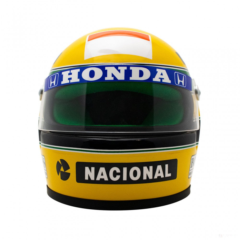 Ayrton Senna Mini Helmet 1990, 1:2 scale, Yellow, 2020