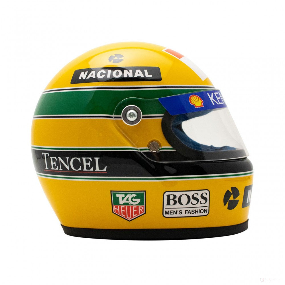 Ayrton Senna Mini Helmet 1993, 1:2 scale, Yellow, 2020