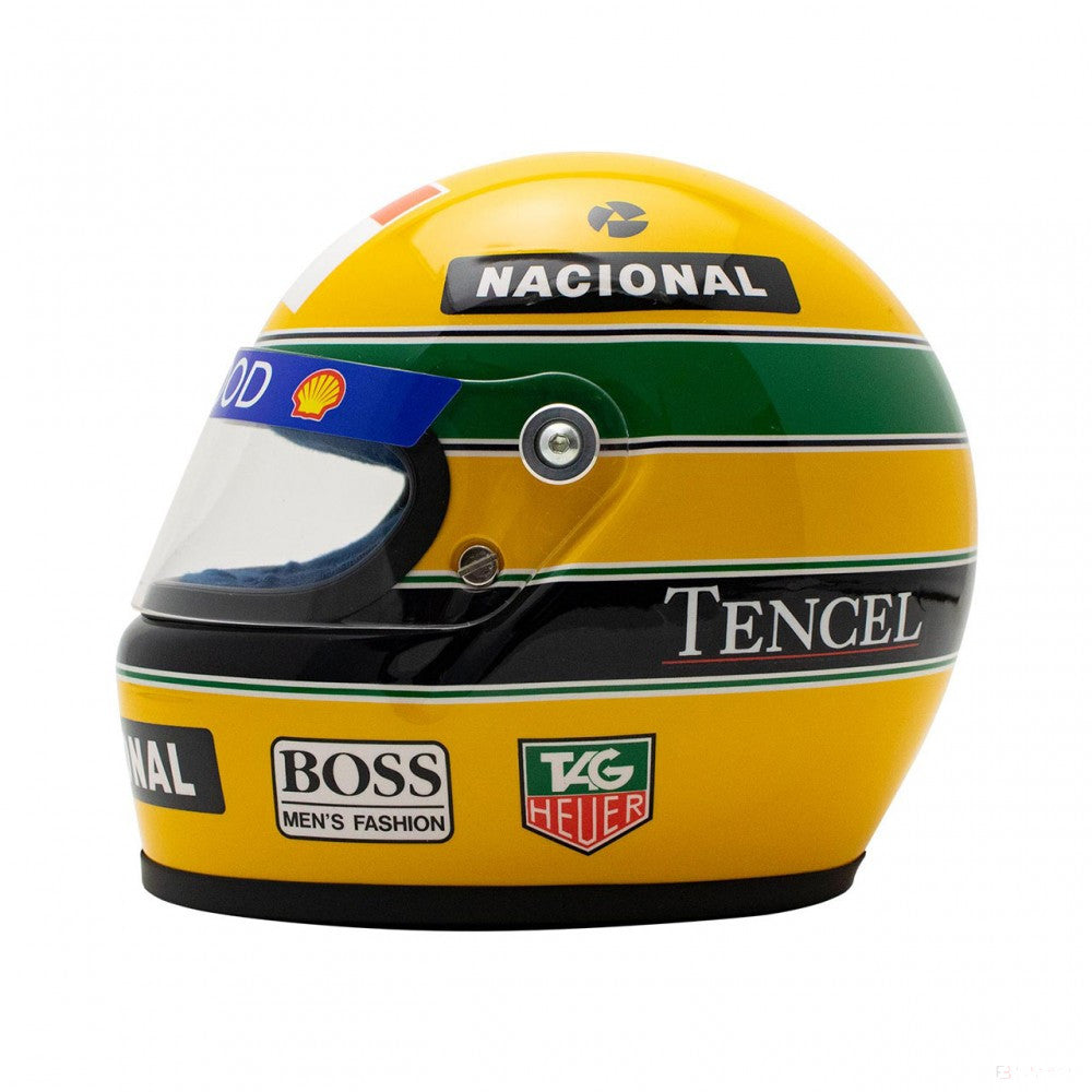 Ayrton Senna Mini Helmet 1993, 1:2 scale, Yellow, 2020