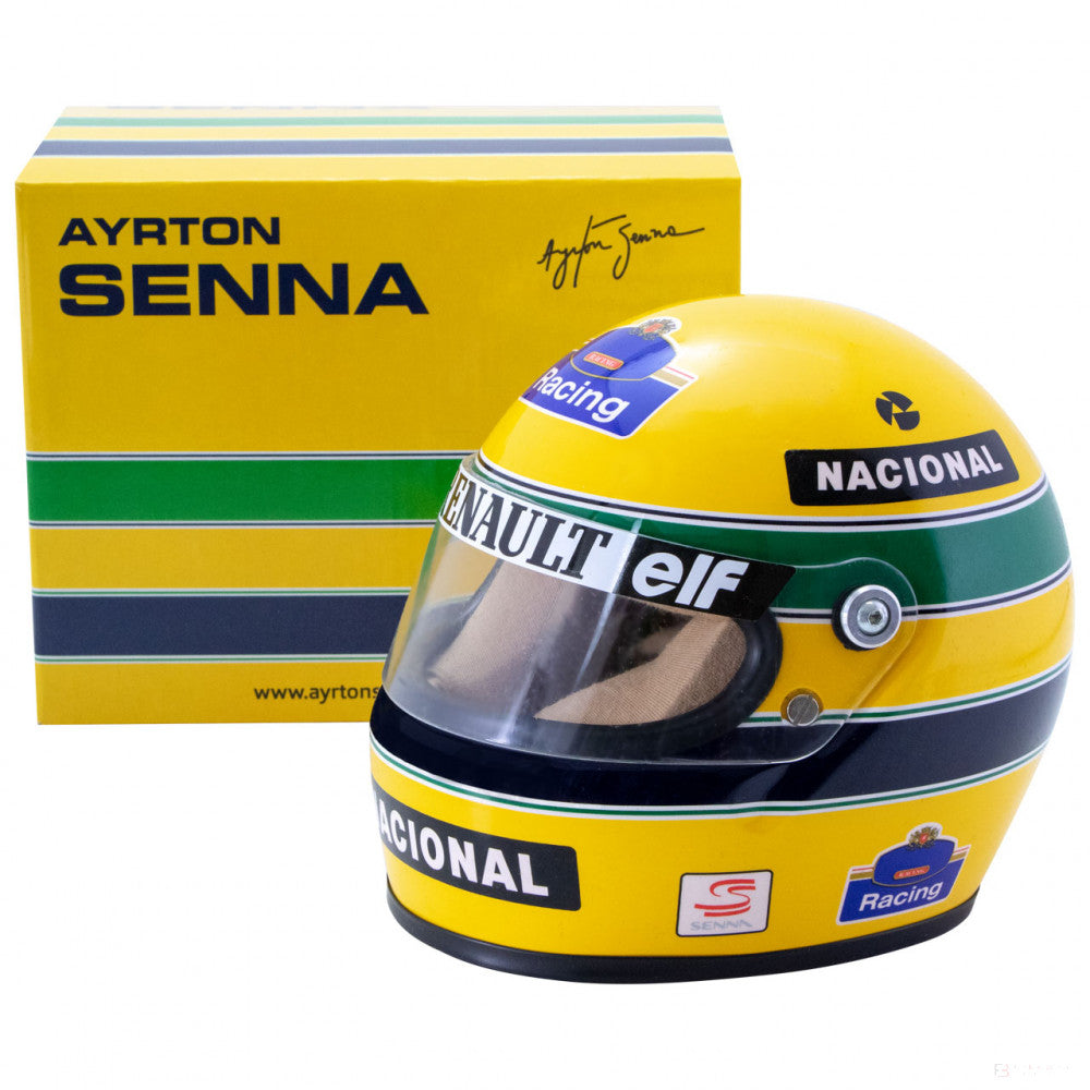 Ayrton Senna Mini Helmet, 1:2 scale, Yellow, 1994