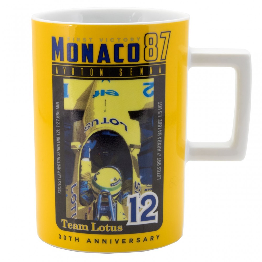 Ayrton Senna Mug, Monaco, 300 ml, Yellow, 2017