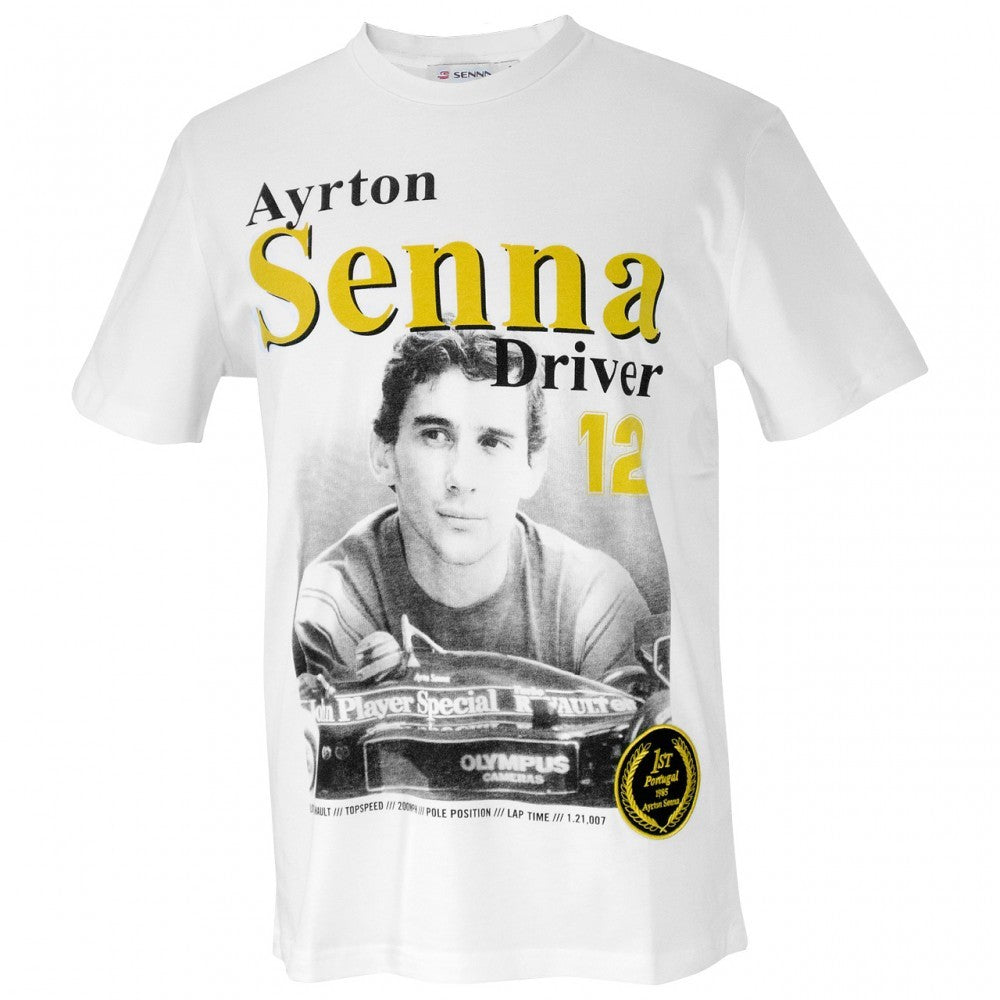 Ayrton Senna T-shirt, 1985, White, 2016