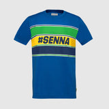 Ayrton Senna t-shirt, #SENNA, blue