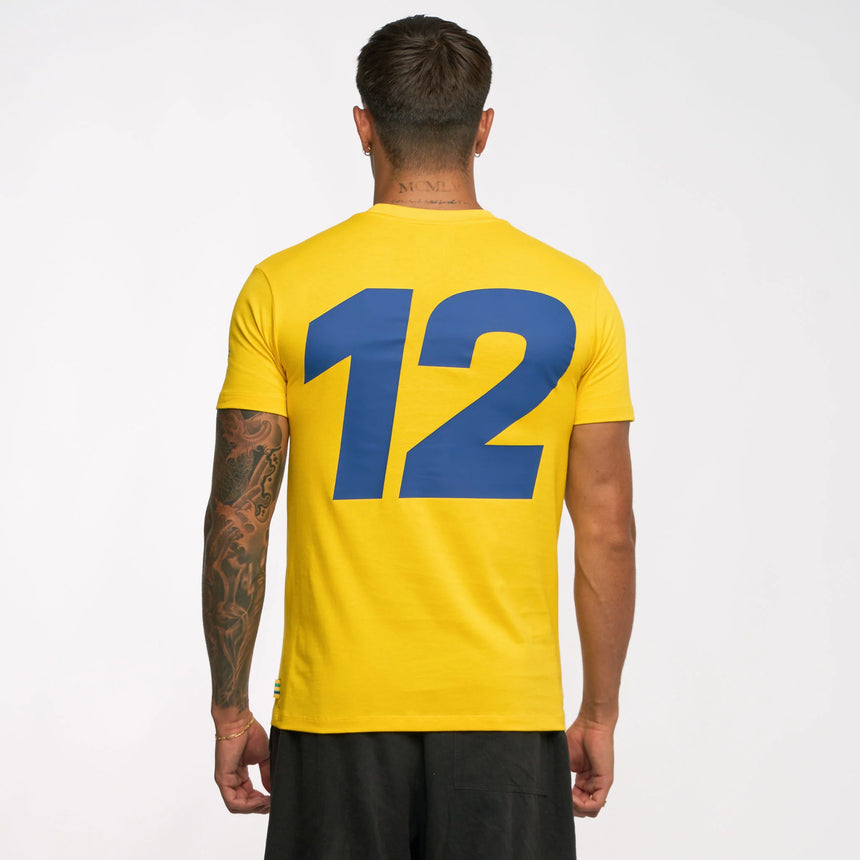 Ayrton Senna t-shirt, #SENNA, yellow