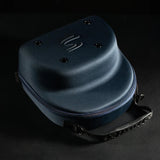 Ayrton Senna cap, Nacional, original 1984, with fabric hard case, blue