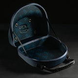 Ayrton Senna cap, Nacional, original 1984, with fabric hard case, blue