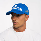 Ayrton Senna cap, Nacional, vintage, washed, blue