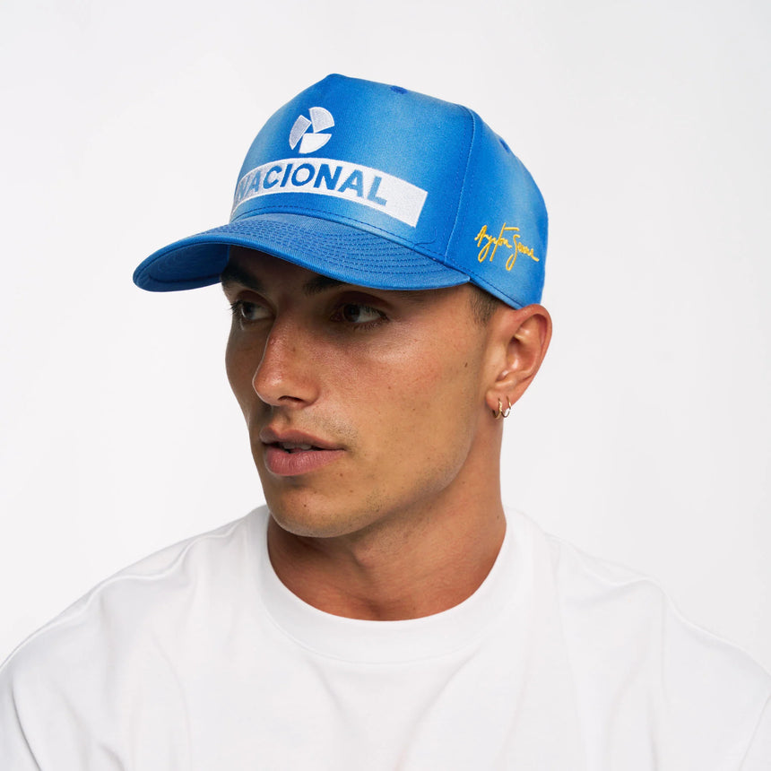 Ayrton Senna cap, Nacional, replica, blue