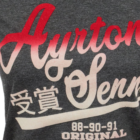 Ayrton Senna Womens T-shirt, Vintage, Grey, 2020 - FansBRANDS®