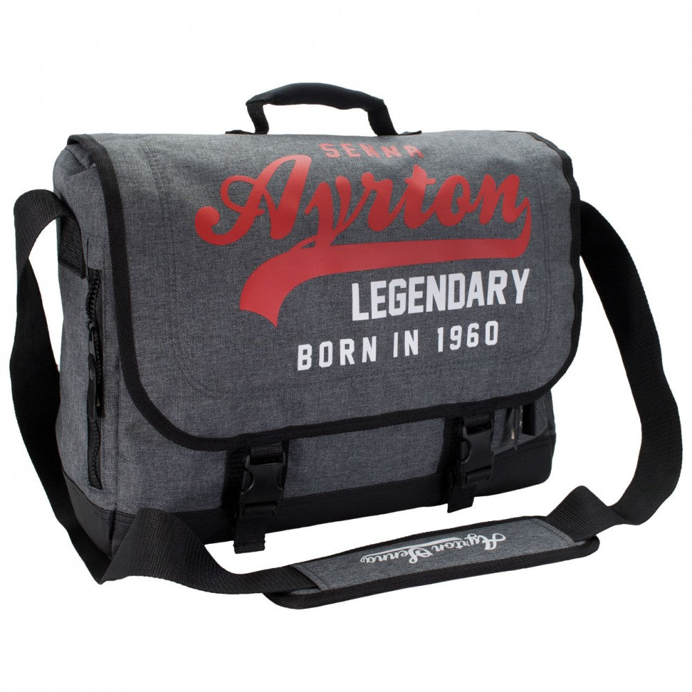 Ayrton Senna Laptop Bag, Legendary, 40x32x13 cm, Grey, 2018 - FansBRANDS®