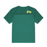 Fernando Alonso t-shirt, Kimoa, active wear, green, 2024