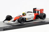 Ayrotn Senna Model car, McLaren MP4/4 San Marino GP 1988, 1:43 scale, White, 2019