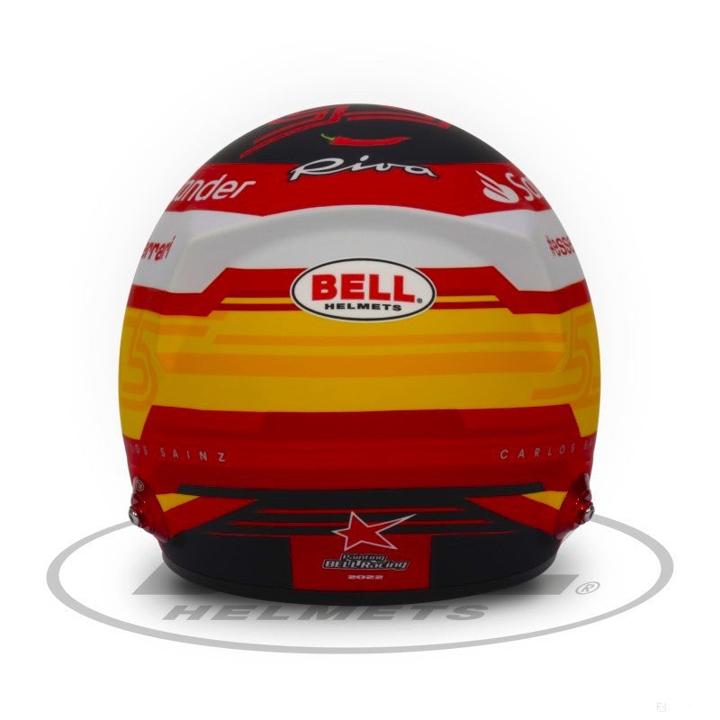 Carlos Sainz Mini helmet 1:2 scale rear view