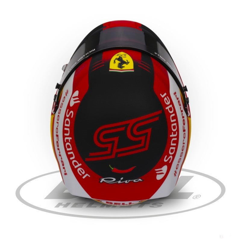 Carlos Sainz Mini helmet 1:2 scale rear angle
